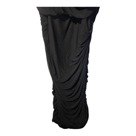 FASHION‎ NOVA Plus Size Black Ruched Dress - Size 3X - Picture 6 of 10